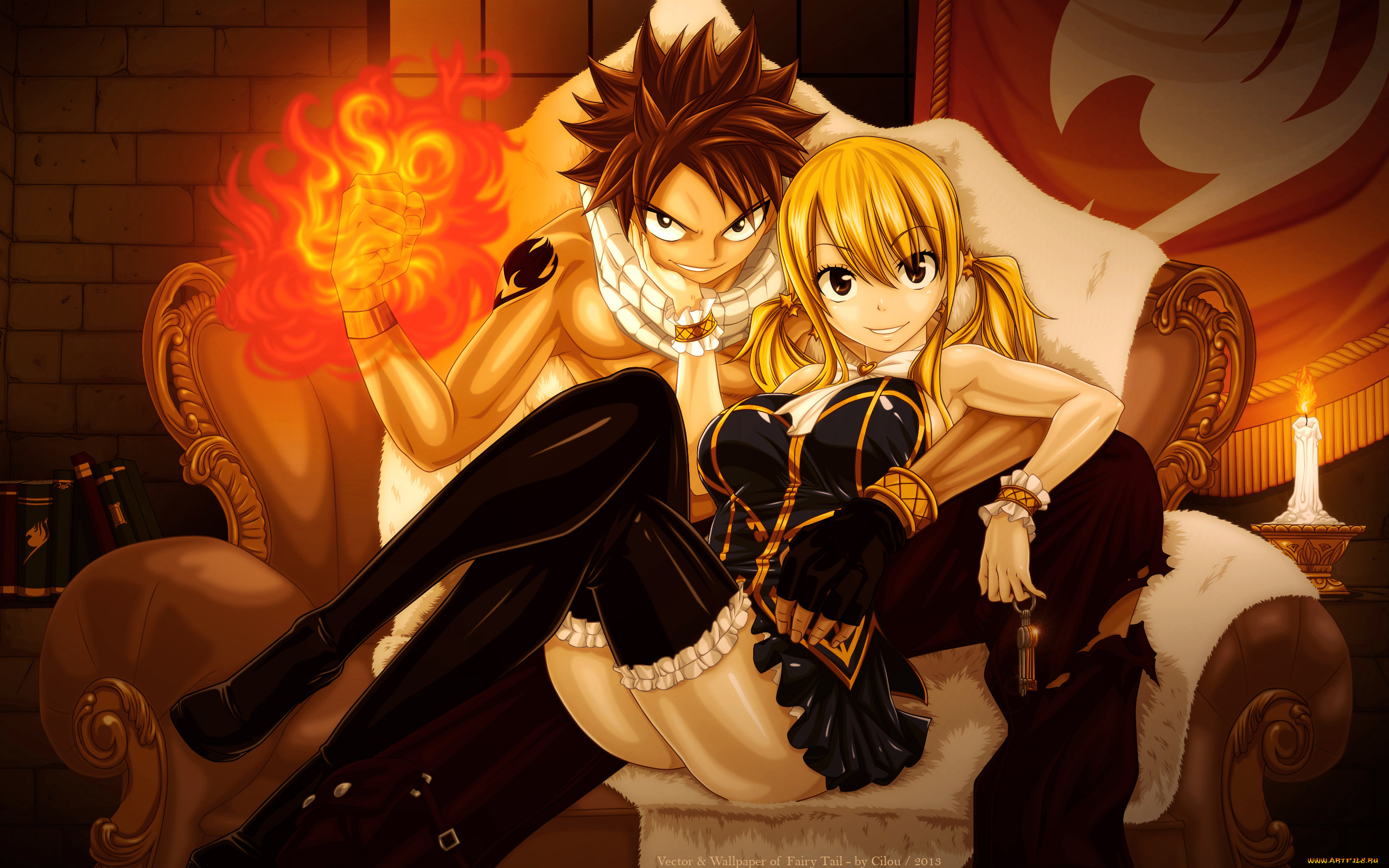 by, cilou, , fairy, tail, lucy, heartfilia, natsu, dragneel